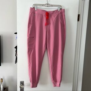 Figs Zamora Chalk Pink Jogger Scrub Bottoms